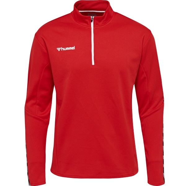 Hummel Authentic Half Zip Sweatshirt Kinder - True Red
